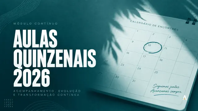 Capa do módulo bônus Aulas Quinzenais 2026