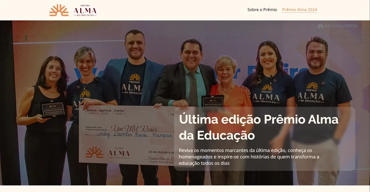 Site oficial do Prêmio Alma da Educação