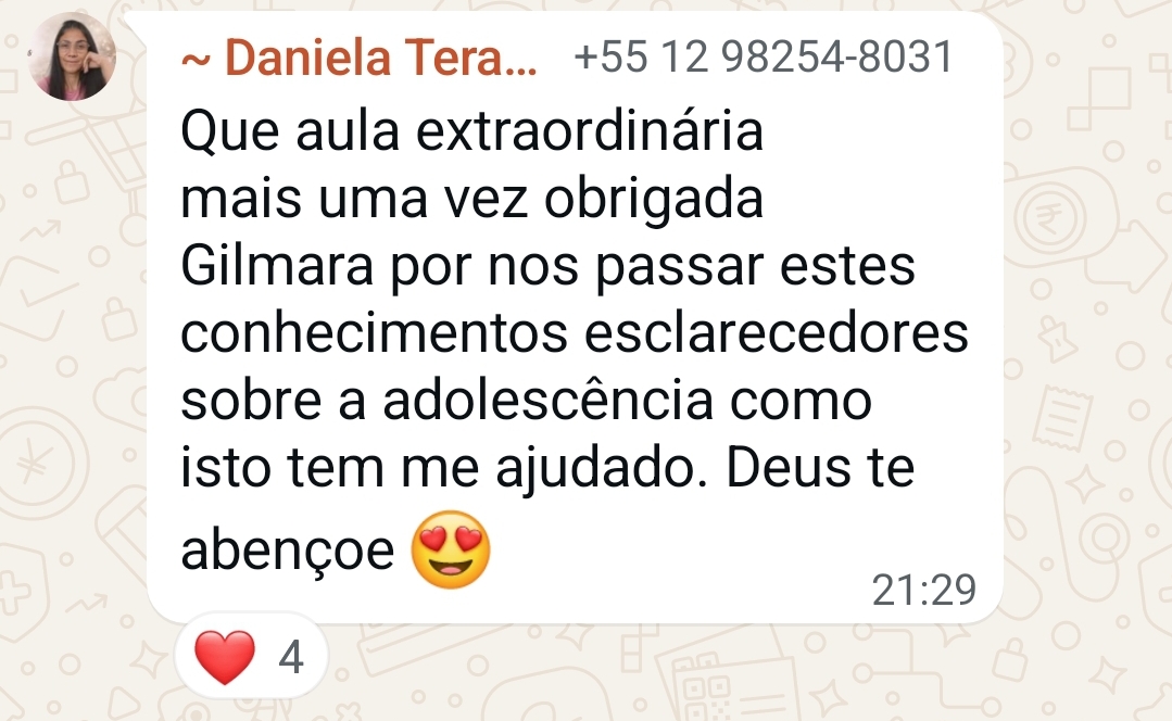 Depoimento Daniela