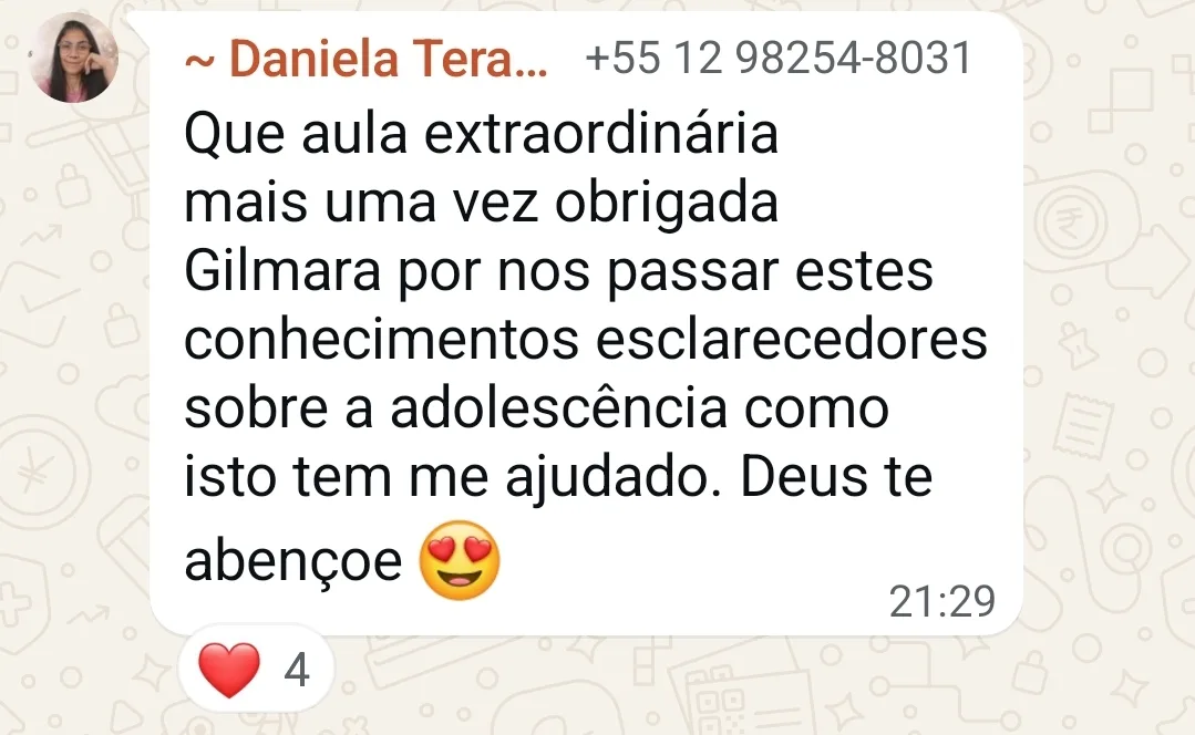 Depoimento Daniela